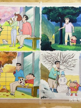 YANGYANG's Crayon Shin-chan four seasons Family Portrait Hand drawing with marker